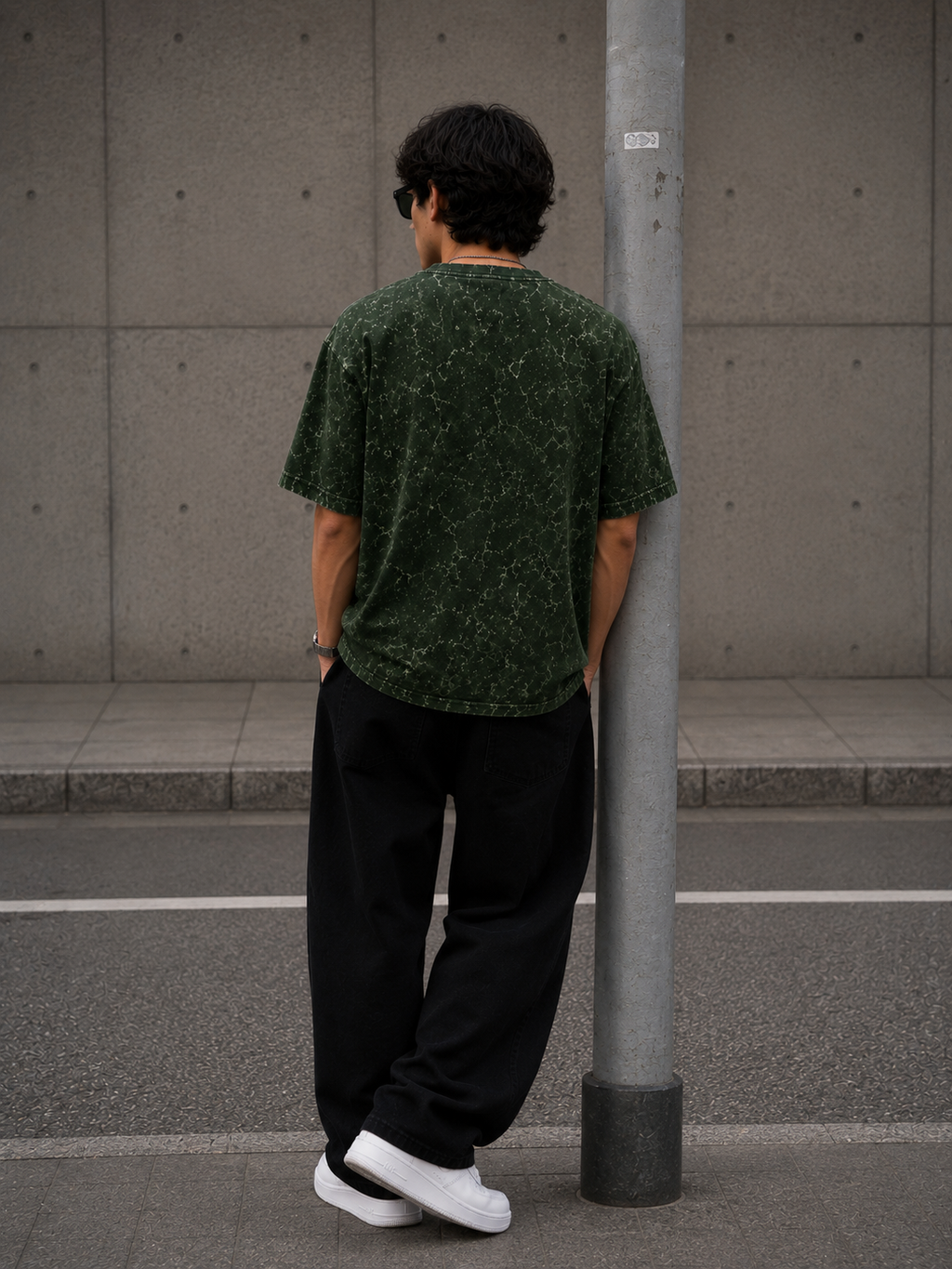 Main Character Energy Acid Washed Oversized Tee